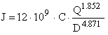 Hazen-Williams formula